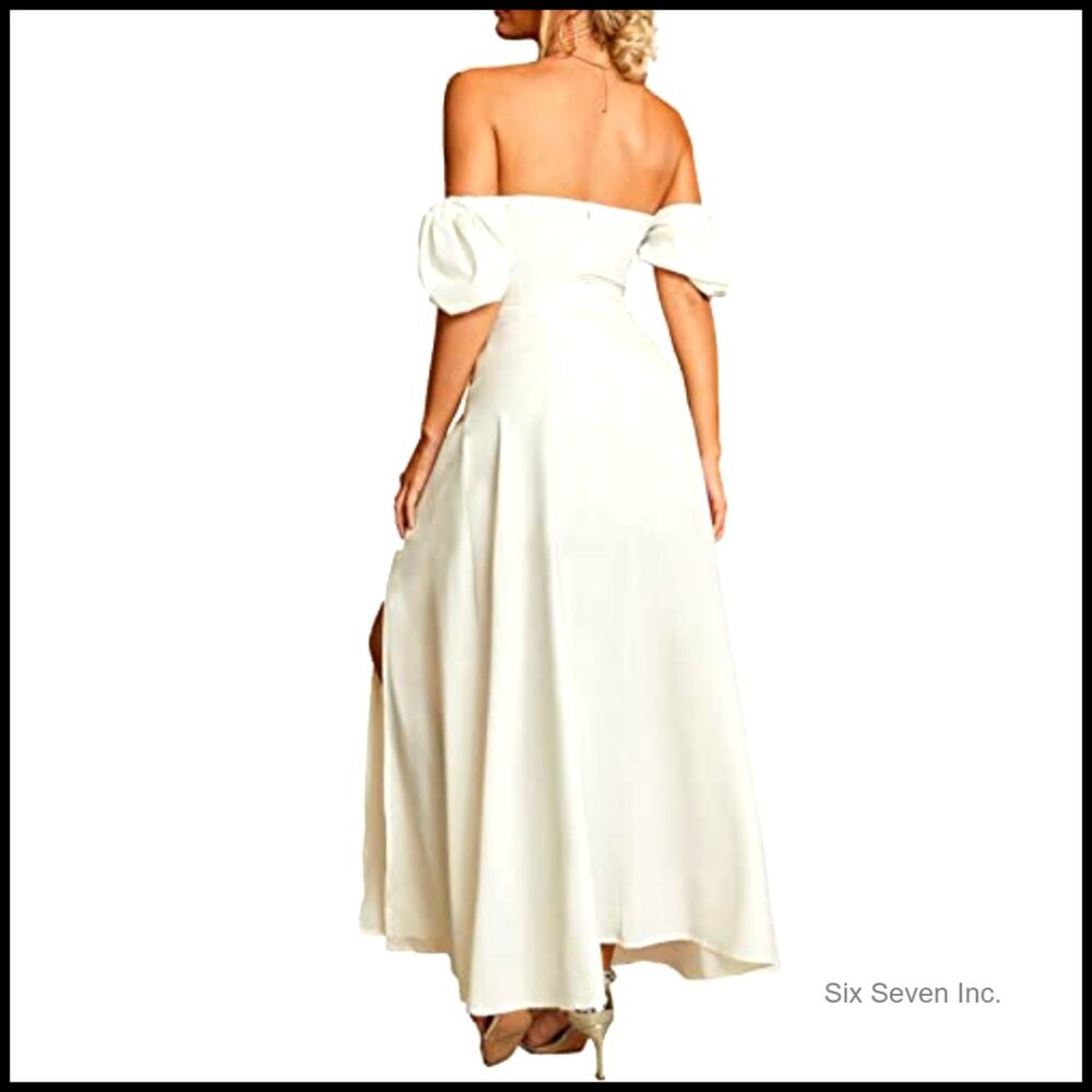 Micro-Stretch Polyester And Elastane Puff Sleeve … - image 4